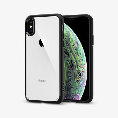 064CS24873 - iPhone XR Case Ultra Hybrid in crystal clear showing the back